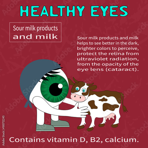 Benefits of dairy products for eyesight