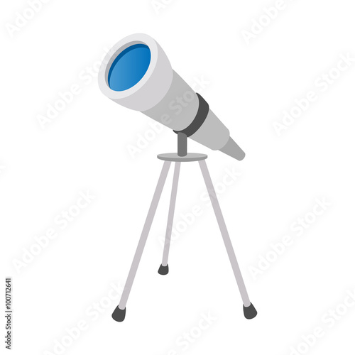 Telescope cartoon icon