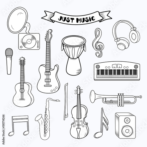 Music background. Vector illustration