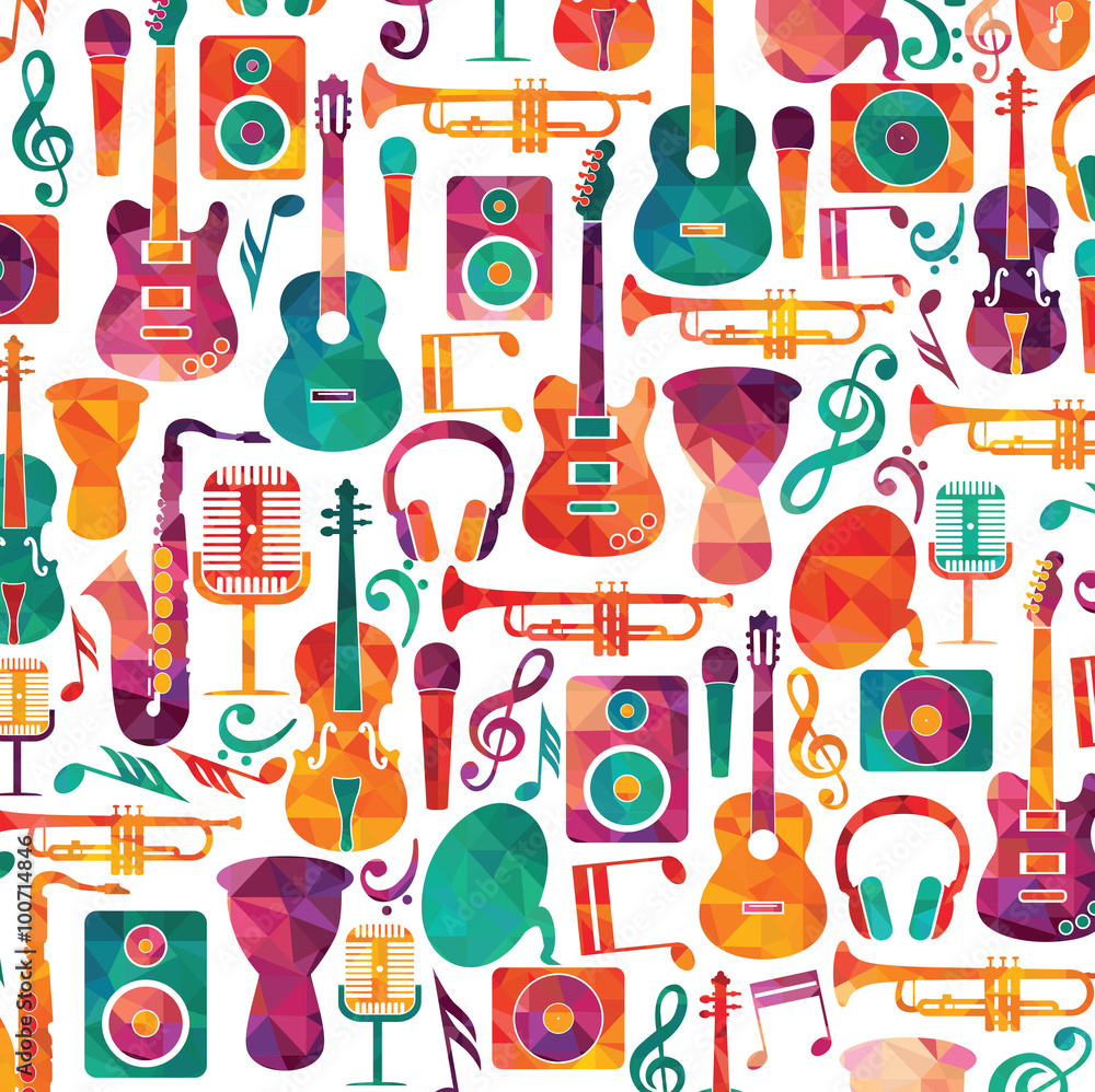 Obraz premium Music background. Vector illustration