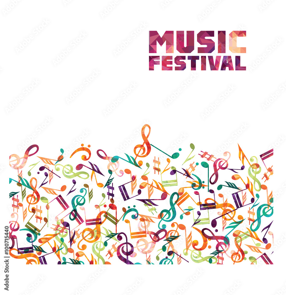Fototapeta premium Music background. Vector illustration