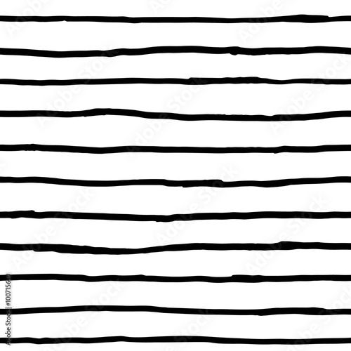 Seamless pattern - ink horizontal lines