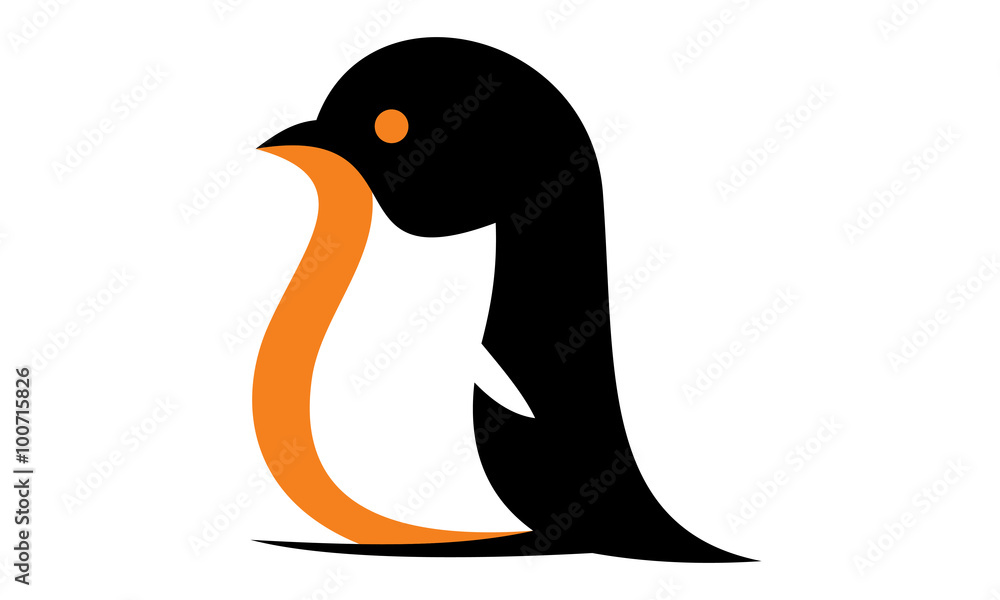 Fototapeta premium penguin logo design