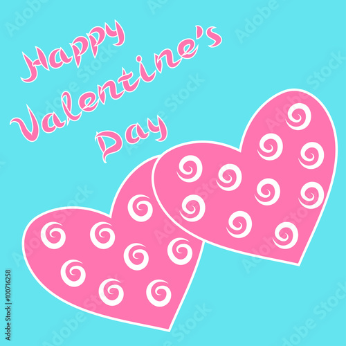 Two hearts card