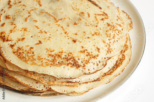 Fried pancakes closeup