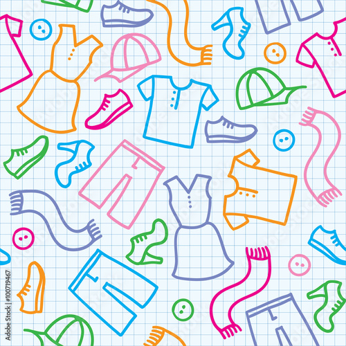 pattern with clothes