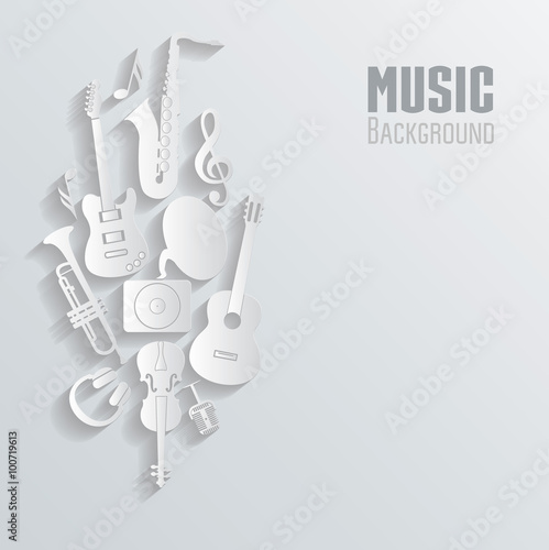 Music background. Vector illustration