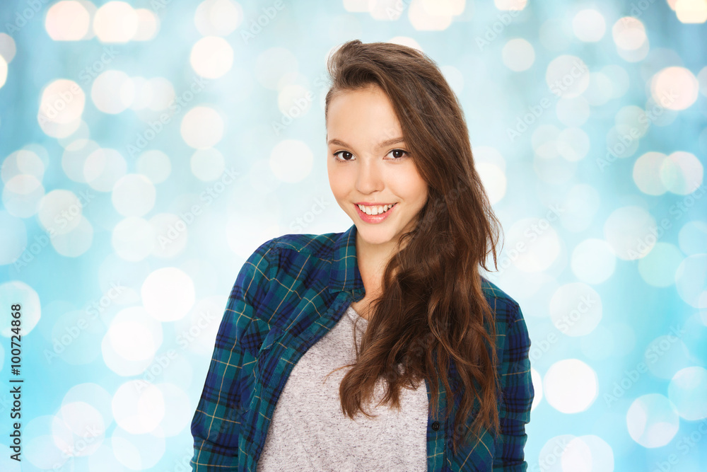 Fototapeta premium happy smiling pretty teenage girl