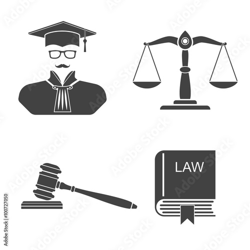 Set icons law and justice