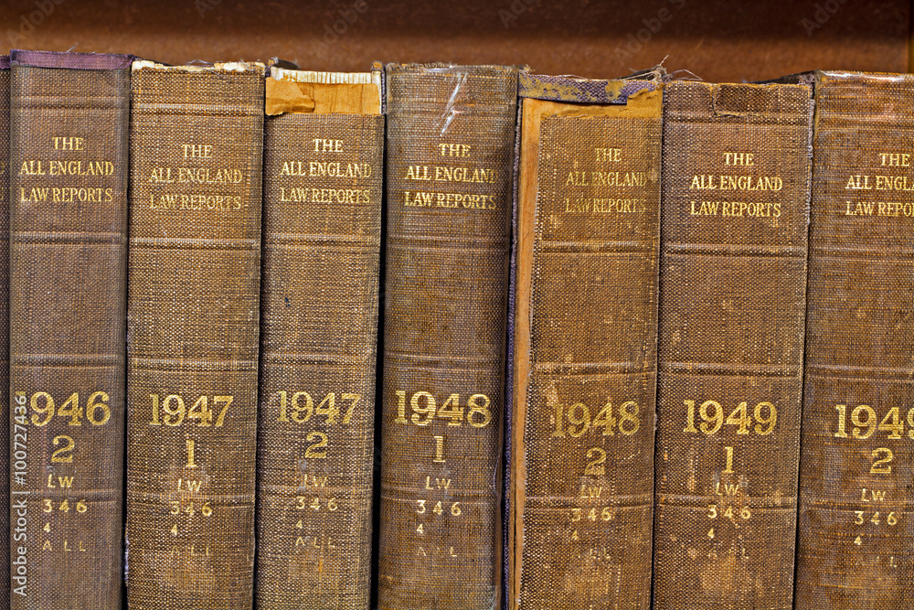 Naklejka premium Old volume of All England Law Reports 1946-1049