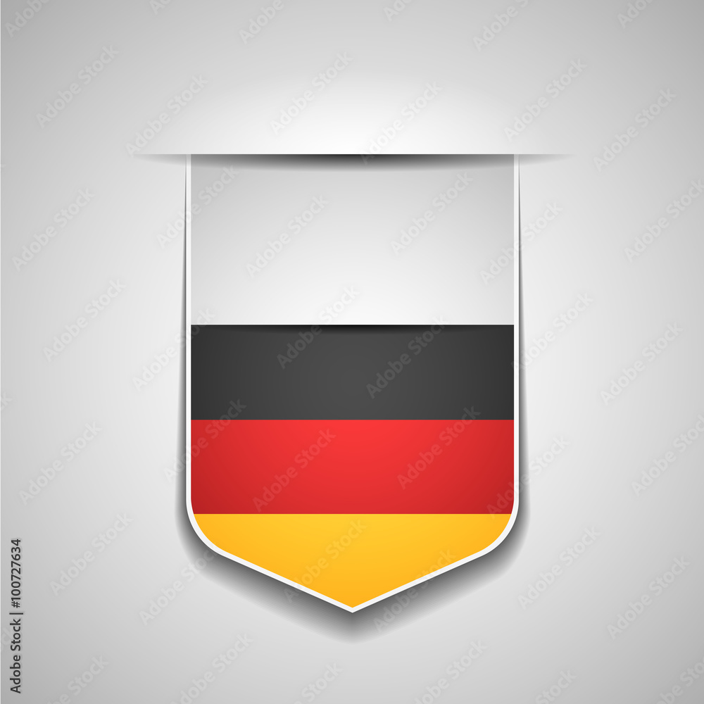 Germany flag shield sign Germany flag shield sign