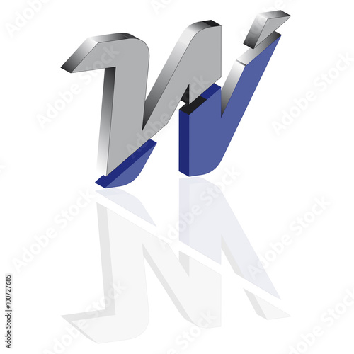 W ansteigend 3d
