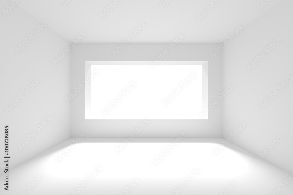 Empty Room With Open Window Empty Room With Open Window