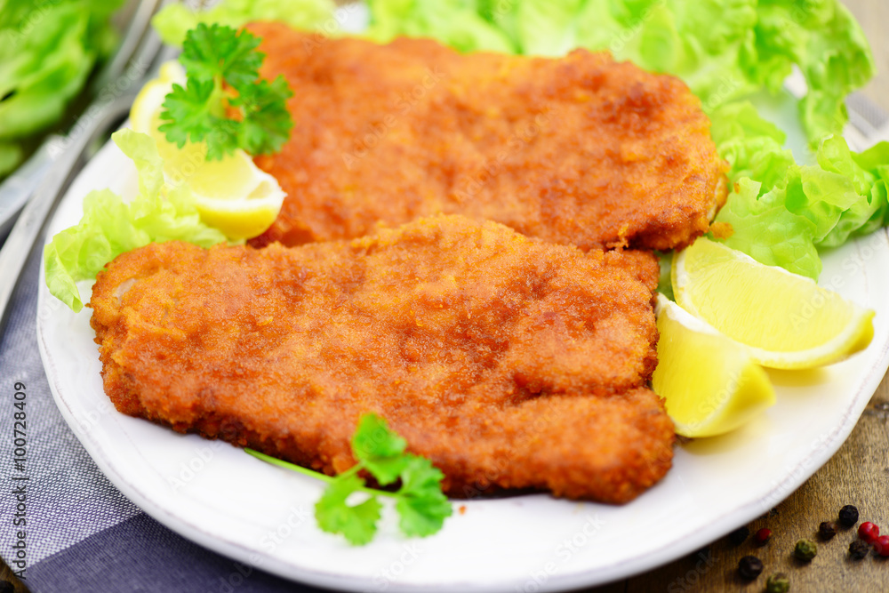 Zitrone Schnitzel Zitrone Schnitzel