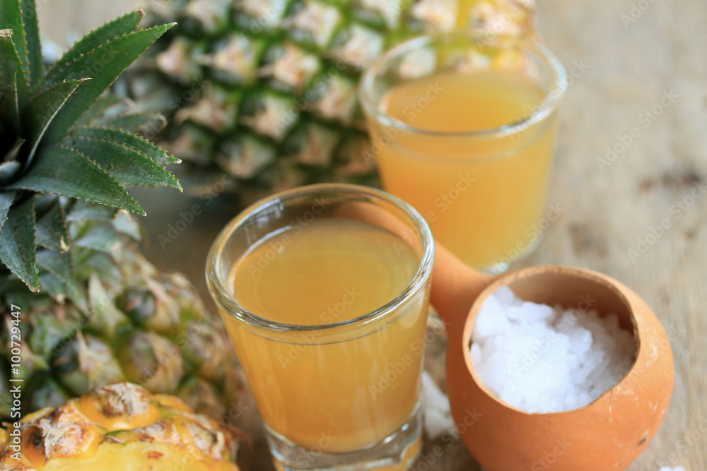 fresh pineapple with juice fresh pineapple with juice