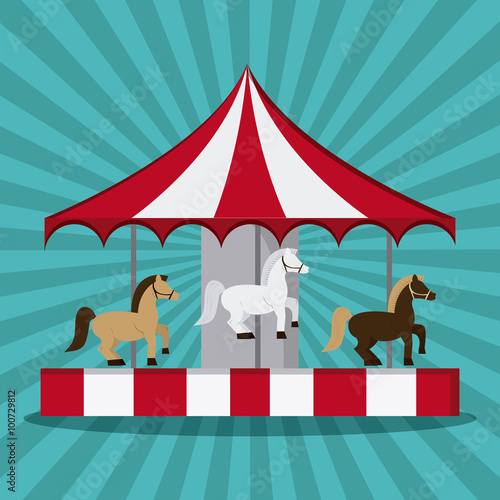 Circus icons design 