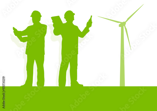 Engineer technician green energy wind turbine power generator st