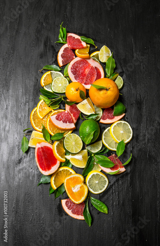 Citrus fruits - grapefruit, orange, tangerine, lemon, lime.