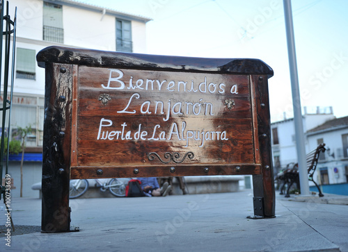 Lanjarón, puerta de la Alpujarra, Andalucía, España photo