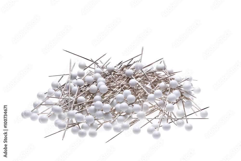 Fototapeta premium Stack of Sewing Pins