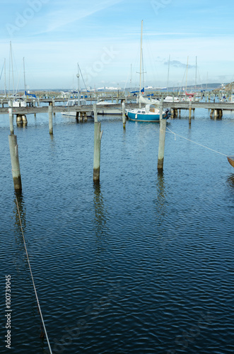 Photography one little pieceful harbour in sweden