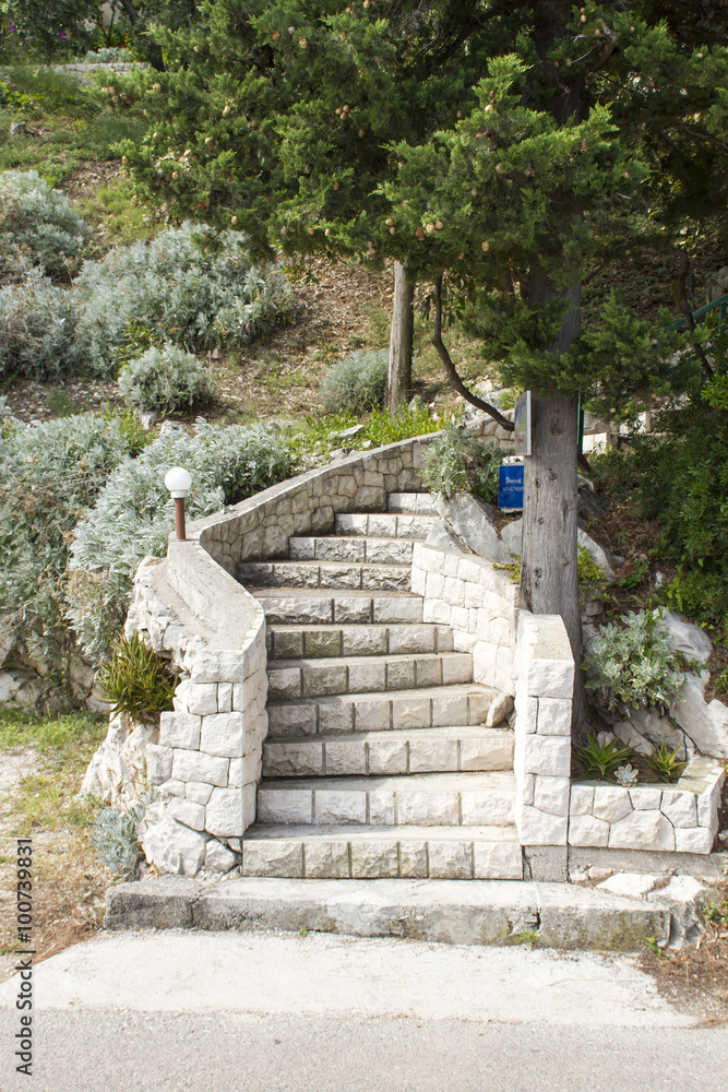Stairs at Korcula island, Croatia Stairs at Korcula island, Croatia