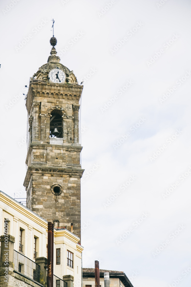 Bell tower in Vitoria, Pais Vasco, Spain