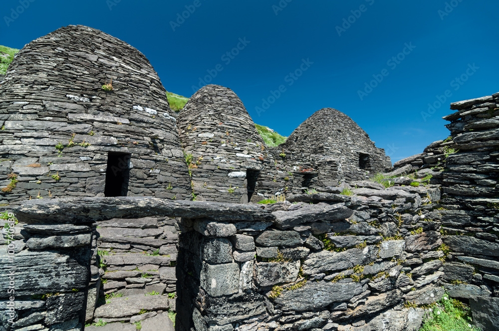 Skellig Michael, UNESCO World Heritage Site, Kerry, Ireland. Star Wars The Force Awakens Scene filmed on this Island. wild atlantic way