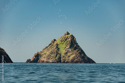 Skellig Michael, UNESCO World Heritage Site, Kerry, Ireland. Star Wars The Force Awakens Scene filmed on this Island. wild atlantic way