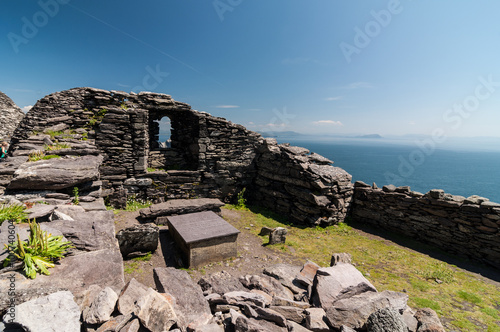 Canvas Print Skellig Michael, UNESCO World Heritage Site, Kerry, Ireland
