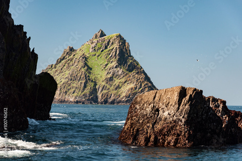Skellig Michael, UNESCO World Heritage Site, Kerry, Ireland. Star Wars The Force Awakens Scene filmed on this Island. wild atlantic way