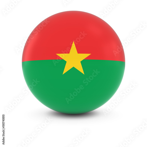 Free Download Burkinabe Flag Ball - Flag of Burkina Faso on Isolated Sphere - GFXLoad