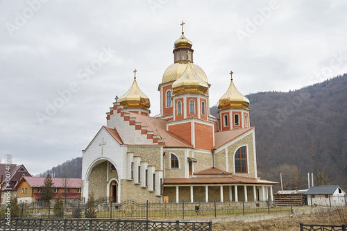 City landscape with church