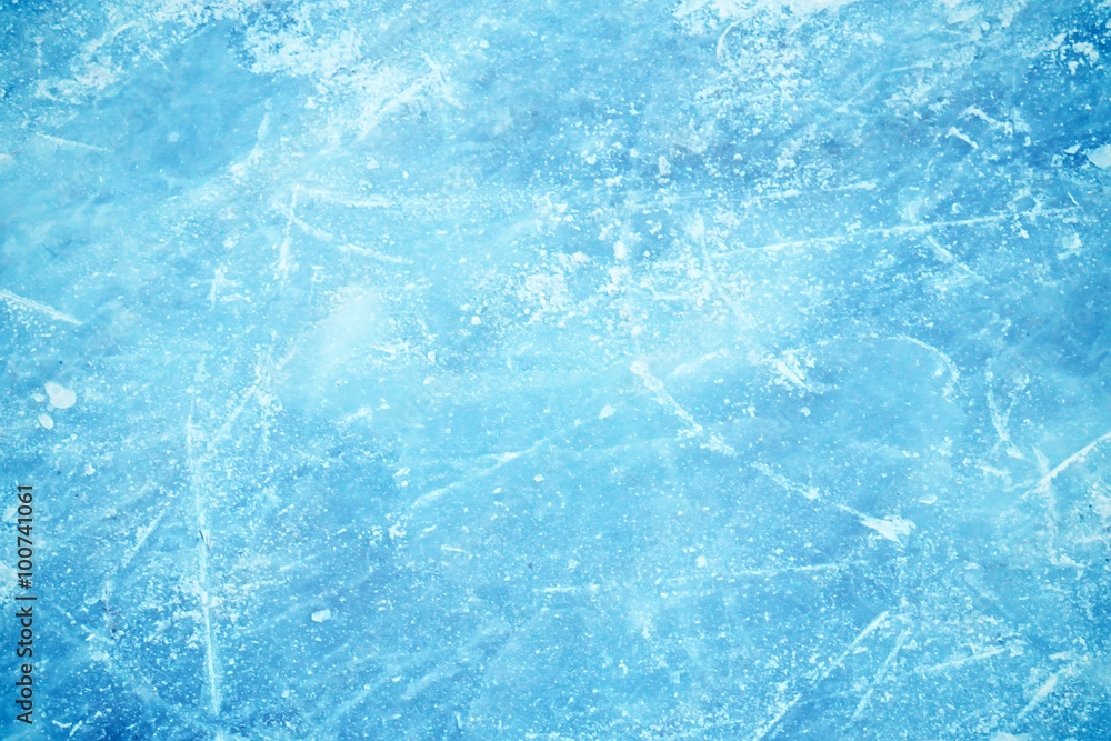 Frozen background of ice - obrazy, fototapety, plakaty 