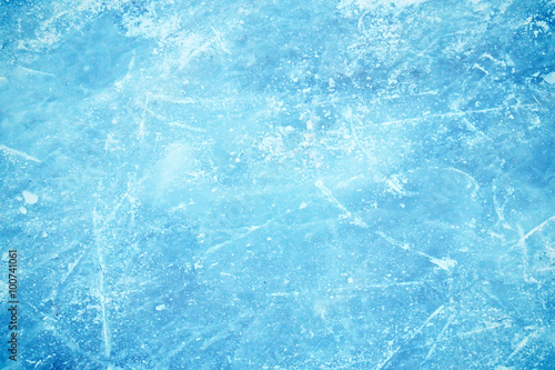 Frozen background of ice photo