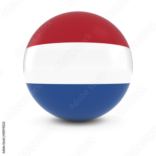 Free Download Dutch Flag Ball - Flag of the Netherlands on Isolated Sphere - GFXLoad