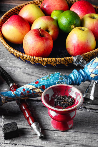 Quadro su tela apples and hookah