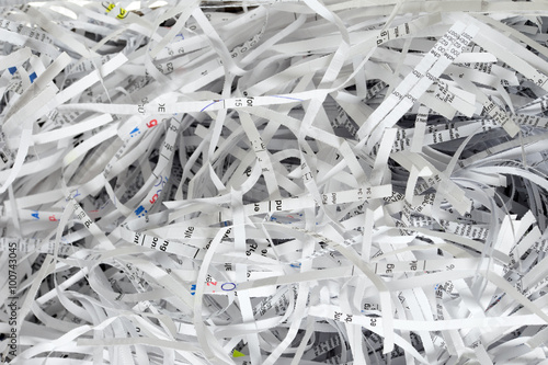 Scraps of paper / Scraps of paper from a paper shredder photo