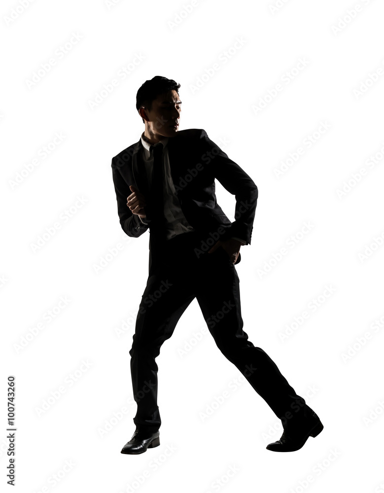 Asian businessman dancing Asian businessman dancing