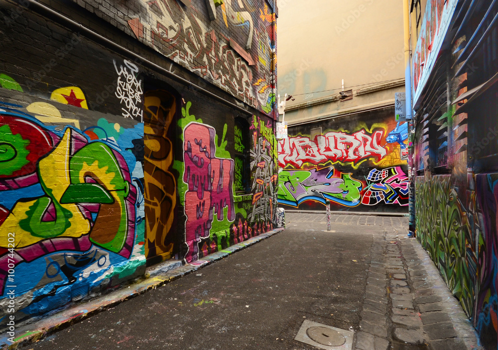 Obraz premium Graffiti na Hosier Lane