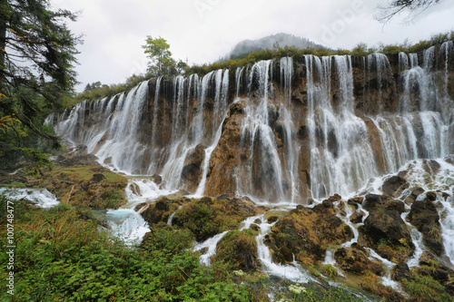 Nuorilang waterfalls in Jiuzhaigou  China  Asia