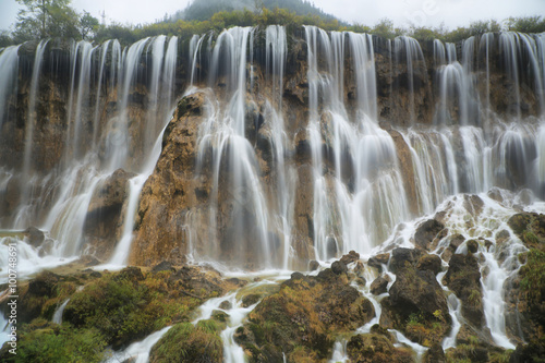 Nuorilang waterfalls in Jiuzhaigou  China  Asia