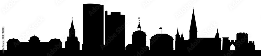 Skyline Bonn – Silhouette der Stadt. Skyline Bonn – Silhouette der Stadt.