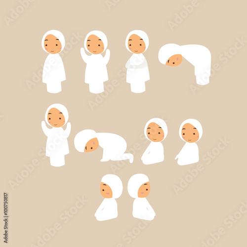 child muslim pray islam praying move cartoon 