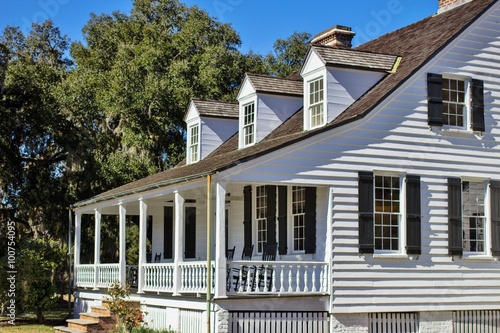 Colonial Ranch. The Charles Pinckney homestead in the outskirts of Charleston, South Carolina.  photo