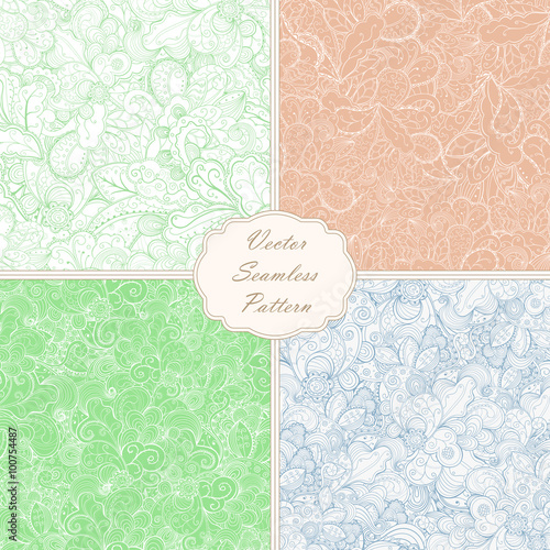Set of seamless backgrounds.