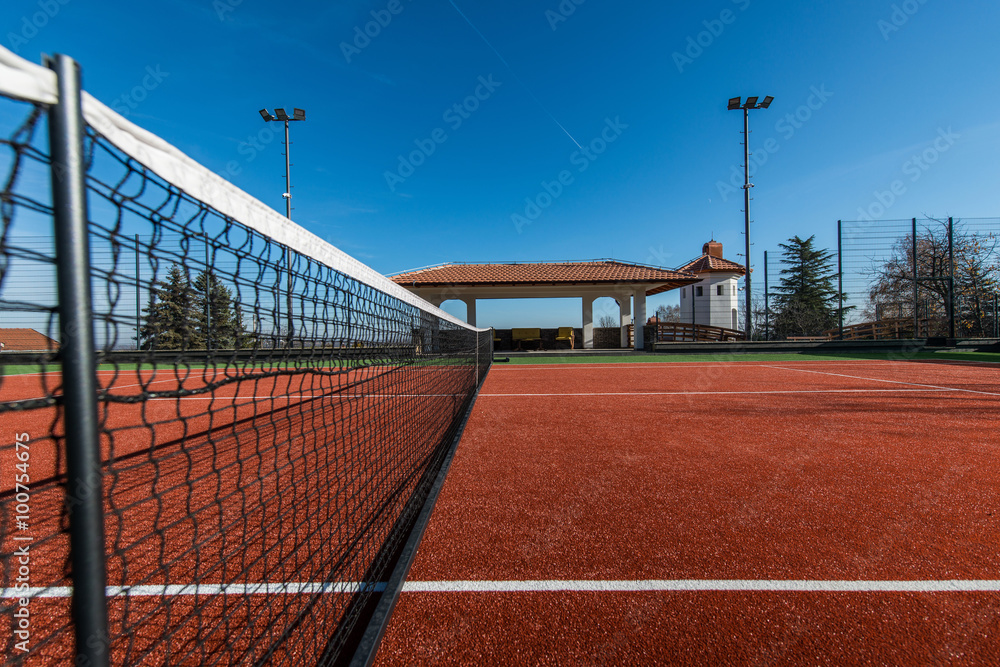 Tennis court on a private property Tennis court on a private property
