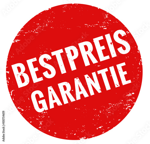 Bestpreis Garantie  stempel rot 