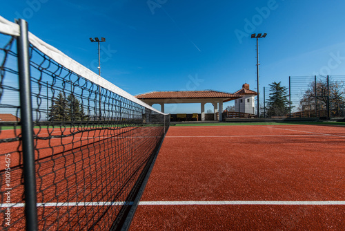 Tennis court on a private property