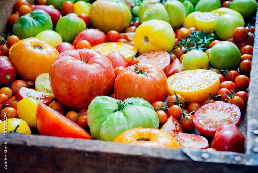 Fresh organic tomatoes